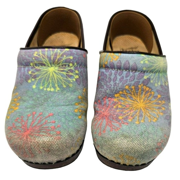 Dansko Shoes - Dansko Pastel Clogs Womens 7 Vegan Mules Professional Nursing Shoes Slip On 37